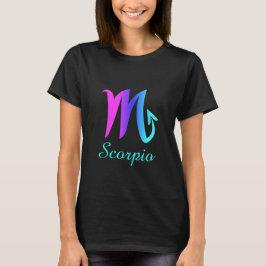 Scorpio Roze Paars Blue Horoscope Sign T-shirt