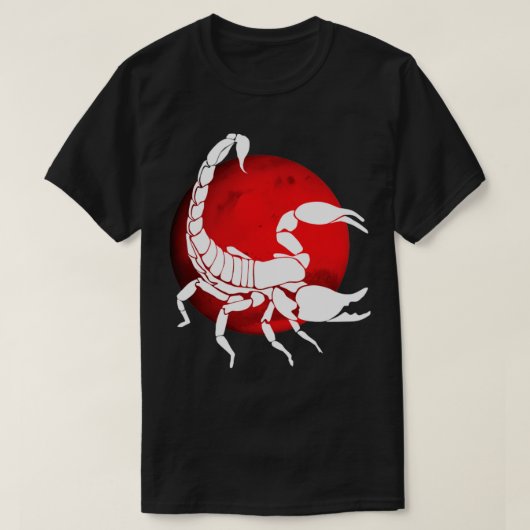 Scorpio Ruler of Mars T-shirt (Design voorkant)