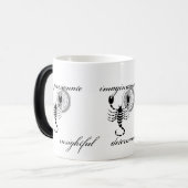 Scorpio Scorpion eigenschappen Grieks-stijl Z Magische Mok (Voorkant links)