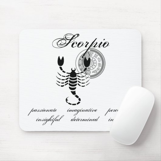 Scorpio Scorpion eigenschappen Grieks-stijl Z Muismat (Met muis)