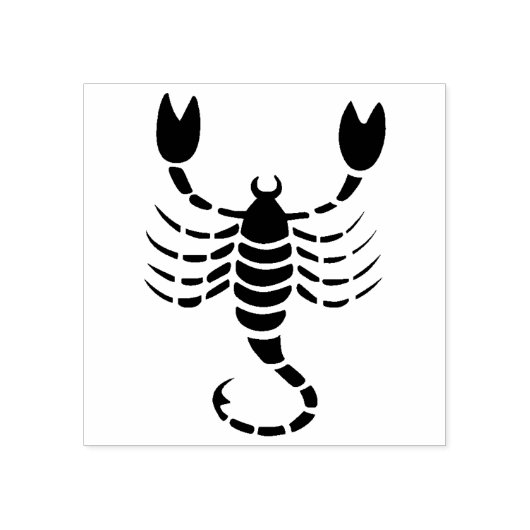 scorpio scorpion zodiac art stamp rubberstempel (Afrduk)