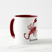 Scorpio Sign Ceramic Coffee Mok (Voorkant links)