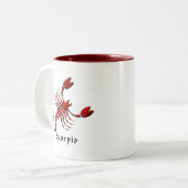 Scorpio Sign Coffee Mok (Voorkant links)