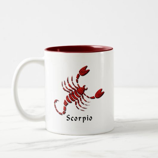 Scorpio Sign Coffee Mok (Links)