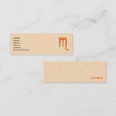 Scorpio - Skinny Mini Visitekaartje (Voorkant / Achterkant)