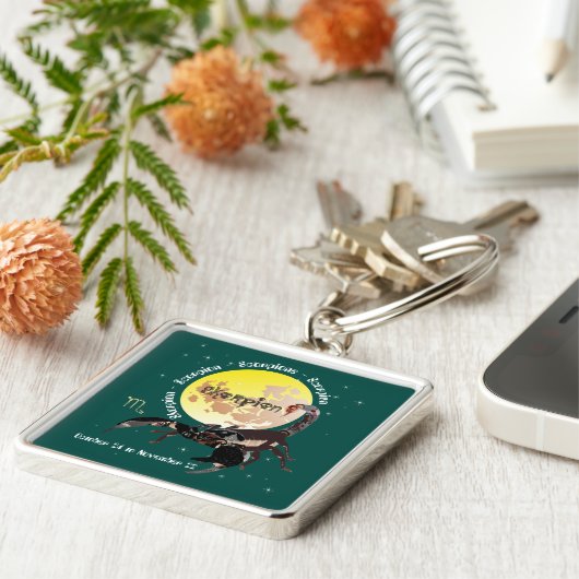 Scorpio Sleutelhanger 24 oktober t/m 22 november (Zijkant)