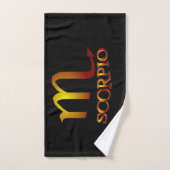 Scorpio Star Gold Bad Handdoek (Handdoek)