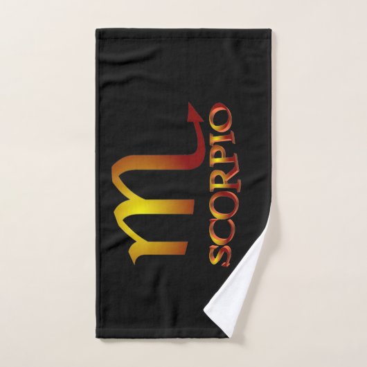 Scorpio Star Gold Bad Handdoek (Handdoek)