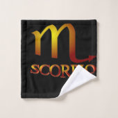 Scorpio Star Gold Bad Handdoek (Wasdoekje)