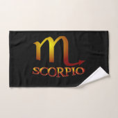 Scorpio Star Gold Bad Handdoek (Handdoek)
