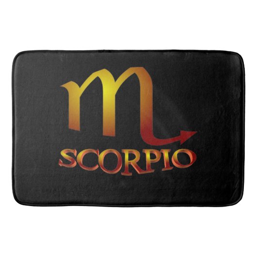 Scorpio Star Gold Badmat (Voorkant)