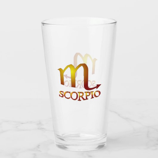 Scorpio Star Gold Glas (Achterkant)