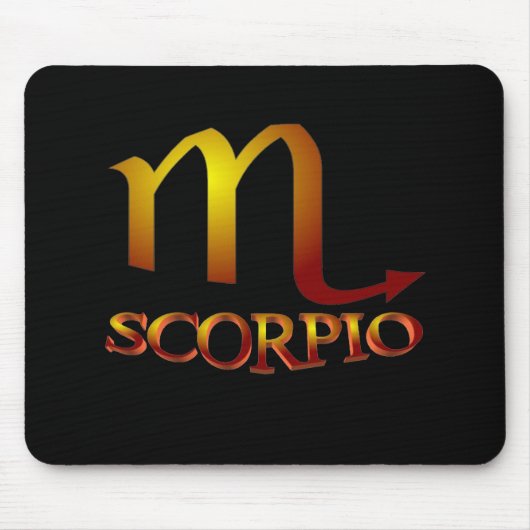 Scorpio Star Gold Muismat (Voorkant)