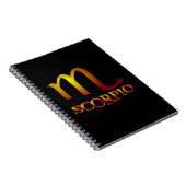 Scorpio Star Gold Notitieboek (Rechterzijde)