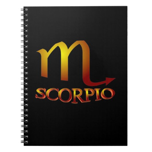 Scorpio Star Gold Notitieboek (Voorkant)