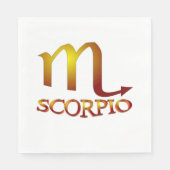 Scorpio Star Gold Servet (Voorkant)