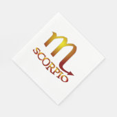 Scorpio Star Gold Servet (Hoek)