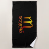 Scorpio Star Gold Strandlaken (Voorkant)