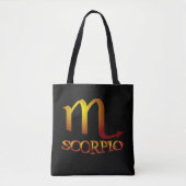 Scorpio Star Gold Tote Bag (Voorkant)