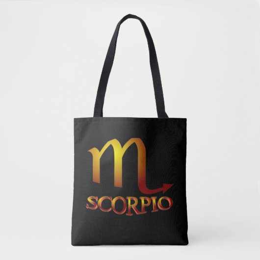 Scorpio Star Gold Tote Bag (Voorkant)