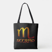 Scorpio Star Gold Tote Bag (Achterkant)