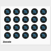 SCORPIO Stars Ronde Sticker (Vel)