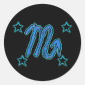 SCORPIO Stars Ronde Sticker (Voorkant)