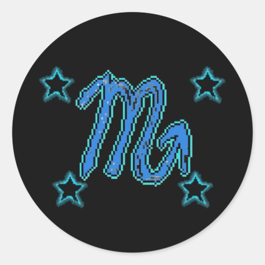 SCORPIO Stars Ronde Sticker (Voorkant)