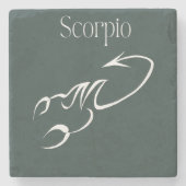 scorpio stenen onderzetter (Voorkant)