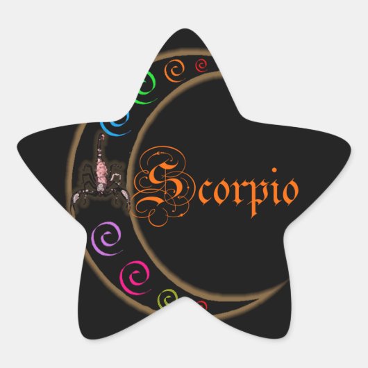 Scorpio Ster Sticker (Voorkant)