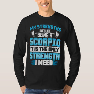 Scorpio Sterkte Fitness enthousiast T-shirt
