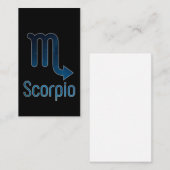 Scorpio - sterrenstelsel - sterrenstelsel visitekaartje (Voorkant / Achterkant)