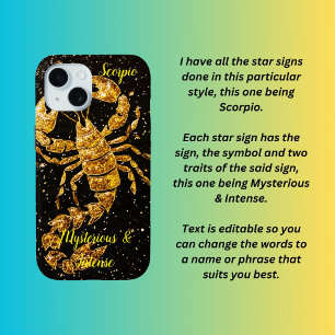 Scorpio-sterteken iPhone 15 Case