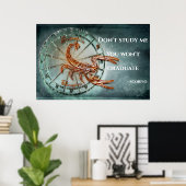 SCORPIO: Studeer me niet, maar je Afstuderen niet Poster (Thuiskantoor)
