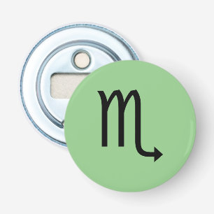 Scorpio Symbol Zodiac Button Flesopener