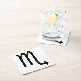 Scorpio Symbol Zodiac Kartonnen Onderzetters
