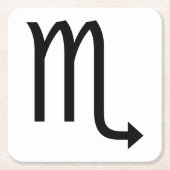 Scorpio Symbol Zodiac Kartonnen Onderzetters (Voorkant)