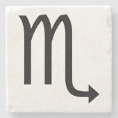 Scorpio Symbol Zodiac Stenen Onderzetter (Voorkant)