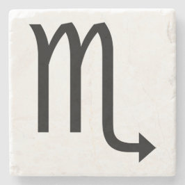 Scorpio Symbol Zodiac Stenen Onderzetter