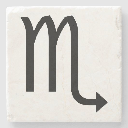 Scorpio Symbol Zodiac Stenen Onderzetter (Voorkant)