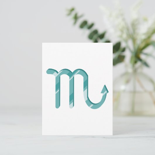 Scorpio-symbool Briefkaart (Staand voorkant)