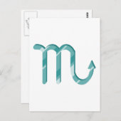 Scorpio-symbool Briefkaart (Voorkant / Achterkant)