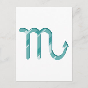 Scorpio-symbool Briefkaart