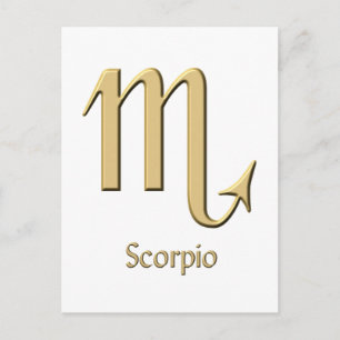 Scorpio-symbool Briefkaart