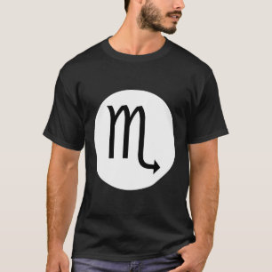 Scorpio-symbool - donker T-shirt