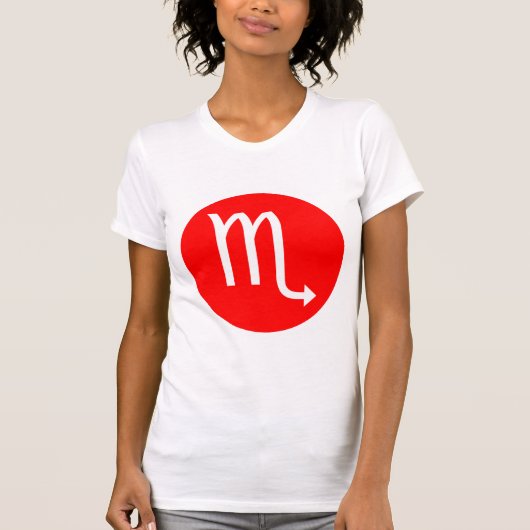 Scorpio-symbool - Gepersonaliseerd T-shirt (Voorkant)