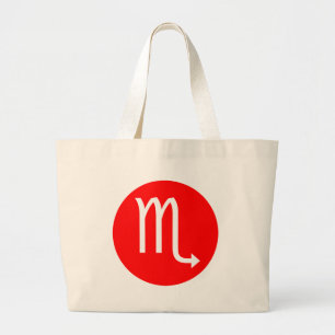 Scorpio-symbool Grote Tote Bag