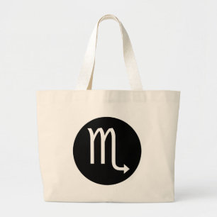 Scorpio-symbool Grote Tote Bag