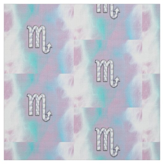 Scorpio-symbool in moeder van parelstijldecor stof (Swatch)