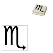 scorpio-symbool, kunststempel rubberstempel (Gestempeld)